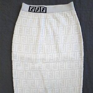 FENDI  white skirt size small